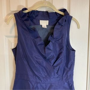 J. CREW cocktail dress, size 6, sleeveless, 100% silk, hidden side zipper